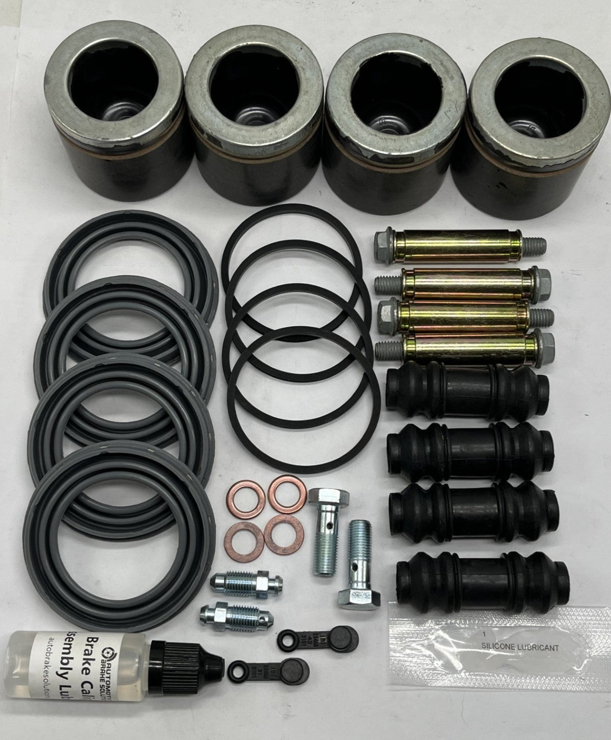 Front Caliper Repair Kit For 2016-2020 Ford Mustang - 6 Piston Brake Caliper Rebuild